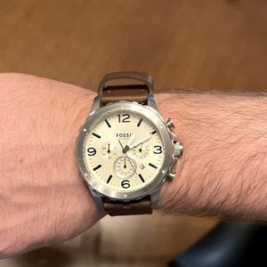 Brown Leather Fossil Watch